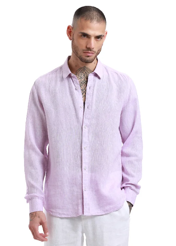 Pastel Purple Pure Irish Linen Shirt