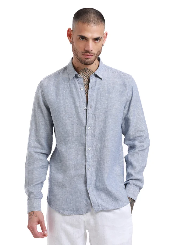 Slate Grey Pure Irish Linen Shirt