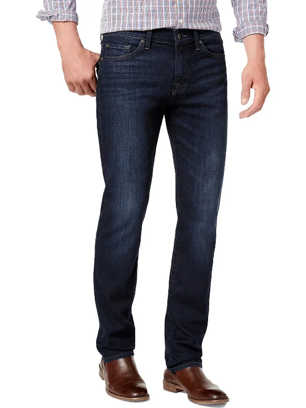 Mens Straight Slim Slim Jeans