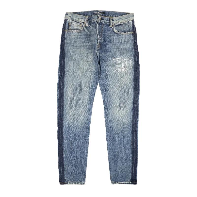 Visitor On Earth Washed Jeans - Blue